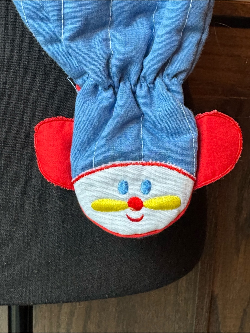 Vintage Tiny Tots original Blue Quilted Airplane Overalls with Red Trim 6/9m - Picture 3 of 5